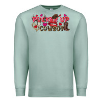 Seafoam Pucker Up Cowboy Valentine's Day Premium Sweatshirt - FaDigitalArtStudio