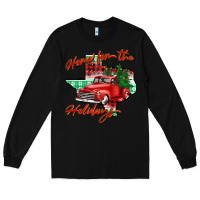 Black home for the holidays texas Long Sleeve Tee - BarkalooDesign