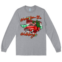 Heather Grey home for the holidays texas Long Sleeve Tee - BarkalooDesign