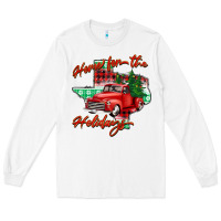 White home for the holidays texas Long Sleeve Tee - BarkalooDesign