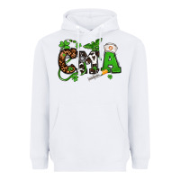 White St. Patrick's Day CMA Heavyweight Hoodie - OliviaCreatesArt