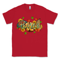 Red thankful pumpkins Classic Tee - MaliasSmallBusiness