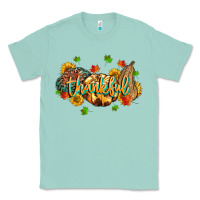 Seafoam thankful pumpkins Classic Tee - MaliasSmallBusiness