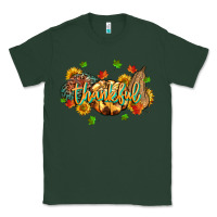 Sports Green thankful pumpkins Classic Tee - MaliasSmallBusiness