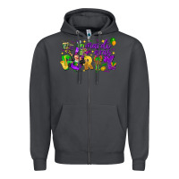 Smoke mardi gras party Zipper Hoodie - CowGirlArtShop