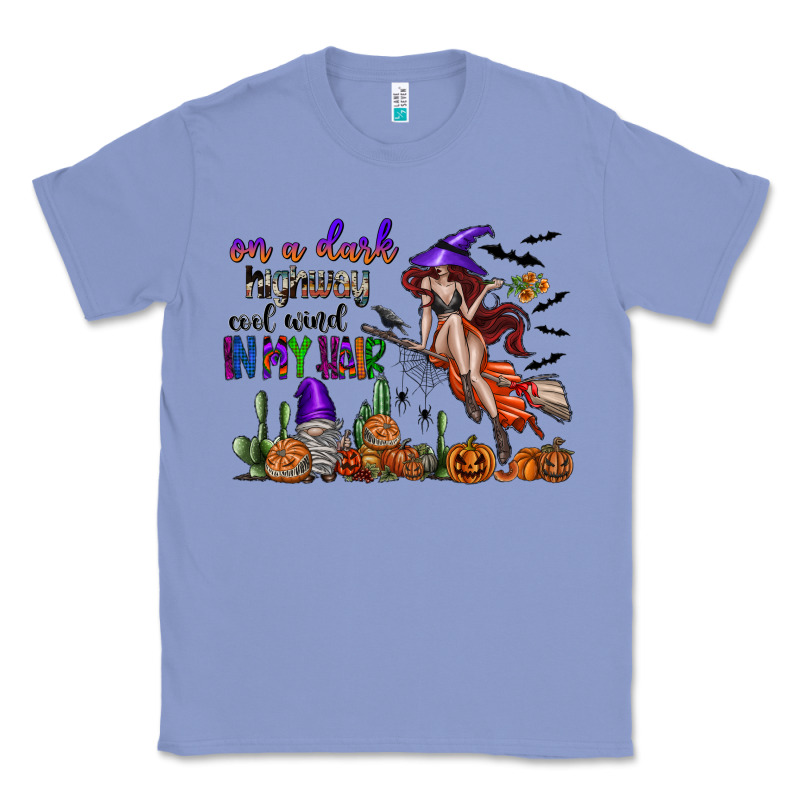 On A Dark Highway Cool Wind In My Hair Classic Tee by SublimationCraftShop | Teevron