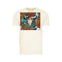 Vintage Arctic Western with bull skull Vintage Tee - NancyCooperArtShop