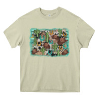 Mossy cactus cowboy hat background Heavy Core Tee - AdoDesignShop