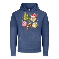 Vintage Denim christmas conchas Vintage Hoodie - MaliasSmallBusiness