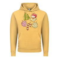 Vintage Mustard christmas conchas Vintage Hoodie - MaliasSmallBusiness
