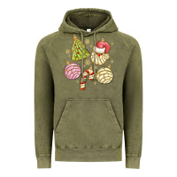 Vintage Olive christmas conchas Vintage Hoodie - MaliasSmallBusiness