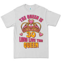 Dove Grey the queen is 30 long live the queen Premium Tee - Jasminsmagicworld