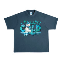 Midnight Navy baby its cold outside Urban Heavy Tee - MaliasSmallBusiness