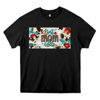 Black best mom ever license plate Heavy Core Tee - Artiststas