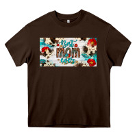 Chocolate Brown best mom ever license plate Heavy Core Tee - Artiststas
