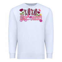 White Xoxo hugs and kisses Valentine's Day Premium Sweatshirt - FaDigitalArtStudio