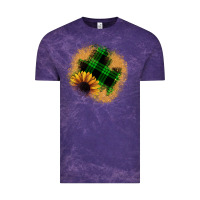Cloud Purple sunflower christmas patch Vintage Tee - JahusDesignShop