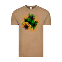 Vintage Coffee sunflower christmas patch Vintage Tee - JahusDesignShop