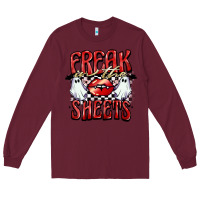 Burgundy freak in the sheets Long Sleeve Tee - BarkalooDesign