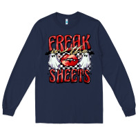 Navy freak in the sheets Long Sleeve Tee - BarkalooDesign