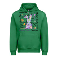 Emerald Happy Easter Urban Hoodie - CowhideDigitalArt