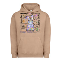 Pigment Burro Happy Easter Urban Hoodie - CowhideDigitalArt