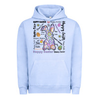 Pigment Grape Ice Happy Easter Urban Hoodie - CowhideDigitalArt