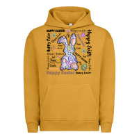 Pigment Peanut Butter Happy Easter Urban Hoodie - CowhideDigitalArt
