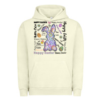 Pigment Pistachio Happy Easter Urban Hoodie - CowhideDigitalArt