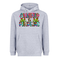 Heather Grey Allergic to pendejas mexico Heavyweight Hoodie - FaDigitalArtStudio