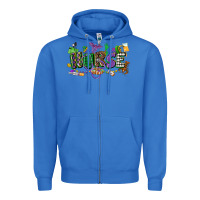 True Royal nurse mardi gras Zipper Hoodie - CowGirlArtShop