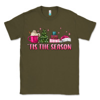 Army Green tis the season pink christmas Classic Tee - MaliasSmallBusiness