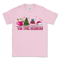 Bubblegum Pink tis the season pink christmas Classic Tee - MaliasSmallBusiness