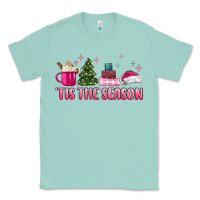 Seafoam tis the season pink christmas Classic Tee - MaliasSmallBusiness