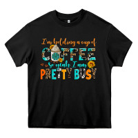 Black i am holding a cup of coffee so yeah iam pretty bu Heavy Core Tee - AdoDesignShop