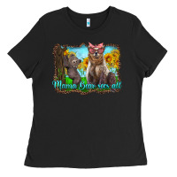 Mama Bear Sees All With Sunflowers Ladies Tee | Teevron