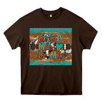 Chocolate Brown mama mama mama Heavy Core Tee - Artiststas