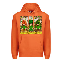 Carrot St. Patrick's Day gnomies with leopard tumbler Premium Hoodie - HowdyJamesFarm