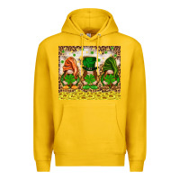 Lemon St. Patrick's Day gnomies with leopard tumbler Premium Hoodie - HowdyJamesFarm