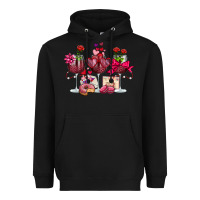 Black valentine's day wine glasses Heavyweight Hoodie - OliviaCreatesArt