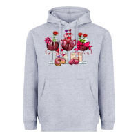 Heather Grey valentine's day wine glasses Heavyweight Hoodie - OliviaCreatesArt