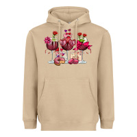Mushroom valentine's day wine glasses Heavyweight Hoodie - OliviaCreatesArt