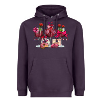 Plum valentine's day wine glasses Heavyweight Hoodie - OliviaCreatesArt
