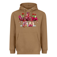 Toasted Coconut valentine's day wine glasses Heavyweight Hoodie - OliviaCreatesArt