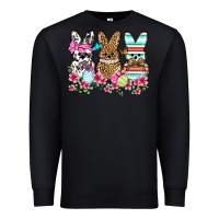 Black Western Easter peeps Premium Sweatshirt - OliviaCreatesArt