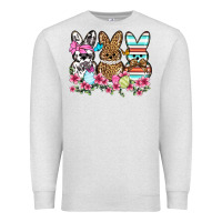 Oatmeal Heather Western Easter peeps Premium Sweatshirt - OliviaCreatesArt