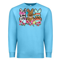 Ocean Blue Western Easter peeps Premium Sweatshirt - OliviaCreatesArt