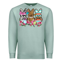 Seafoam Western Easter peeps Premium Sweatshirt - OliviaCreatesArt