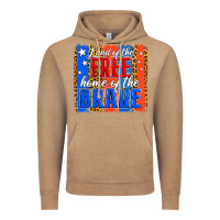 Vintage Coffee Land of the Free 4th of July Brushstroke Vintage Hoodie - Jasminsmagicworld