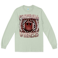 Matcha football vibes smiley face Long Sleeve Tee - BarkalooDesign